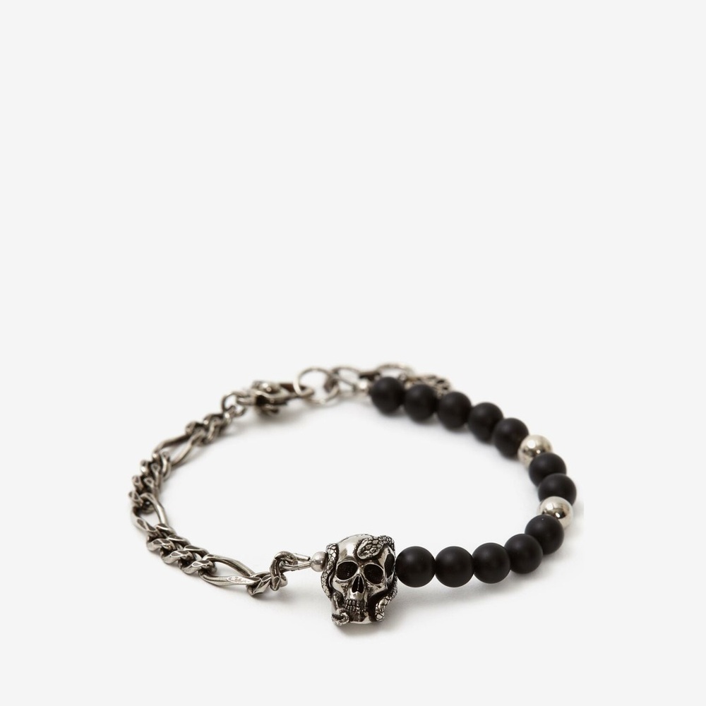 Alexander McQueen Beads and Skull Bracelet